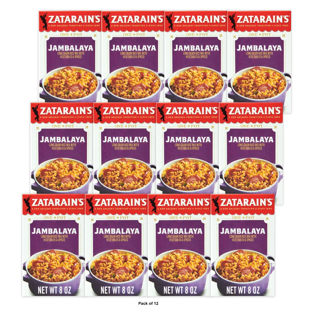 Zatarain's New Orleans Style Jambalaya Mix 8 OZ (Pack of 12)