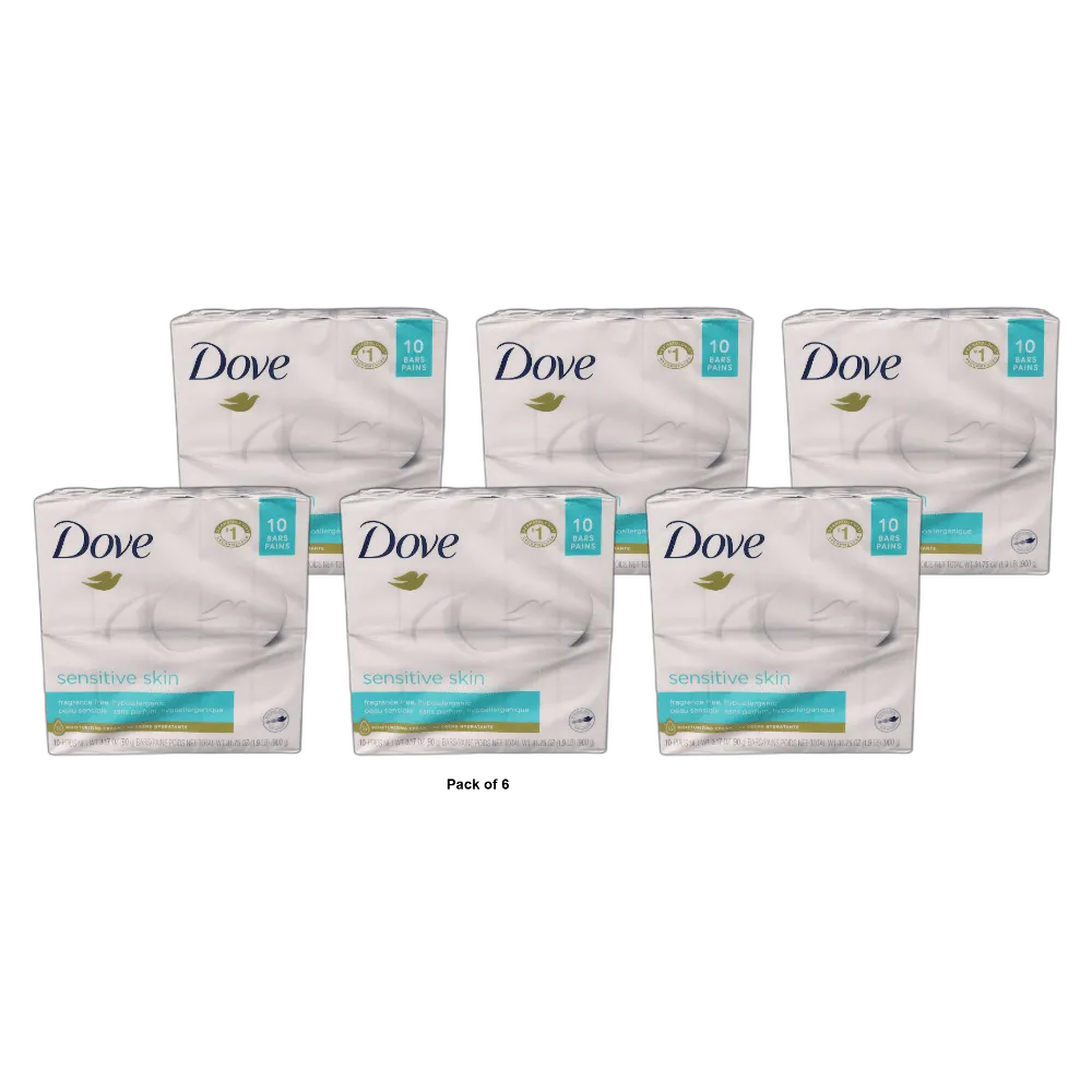 Dove Bar Soap Sensitive Skin 31.7 OZ (Pack of 6)