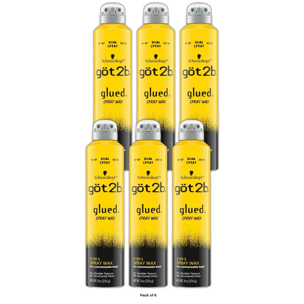 Got2B Glued Spray Wax - (Pack of 6) 8 Oz
