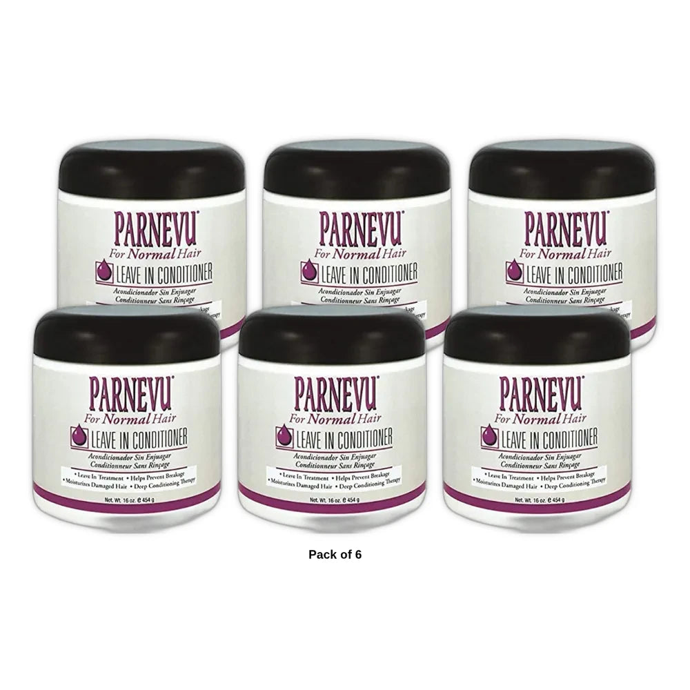 PARNEVU - Leave in Conditioner For Normal Hair 16 Oz (Pack of 6)
