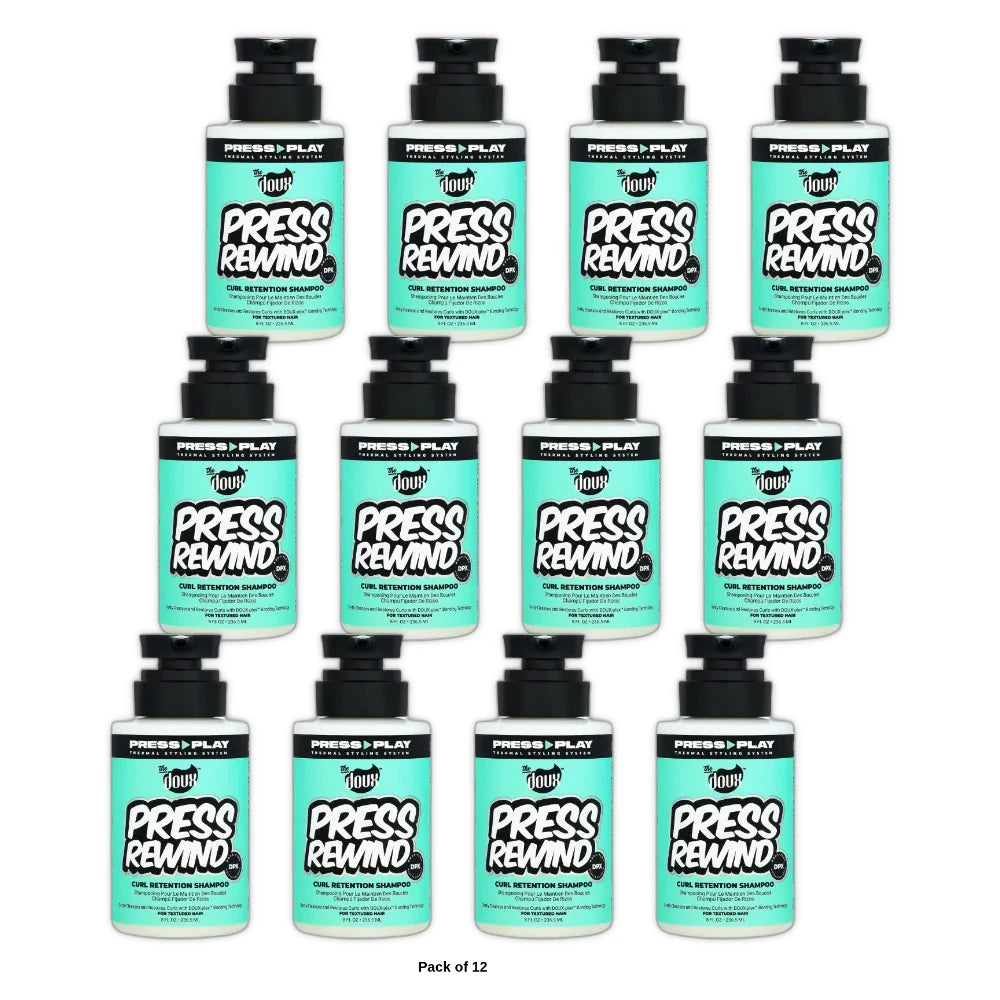 The Doux Press Rewind Curl Reversion Shampoo All Hair Types Moisturizing (Pack of 12) 8 Fl. Oz