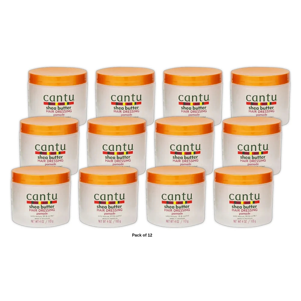 Cantu Shea Butter Hair Dressing Pomade (Pack of 12) 4 Oz