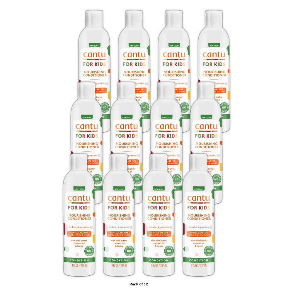 Cantu Care for Kids Nourishing Sulfate-Free Conditioner with Shea Butter 8 Fl. Oz (Pack of 12)