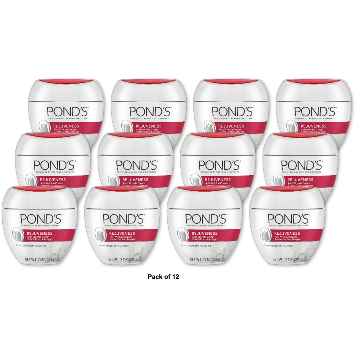Ponds Rejuveness Anti-Wrinkle Cream 7Oz (Pack of 12)