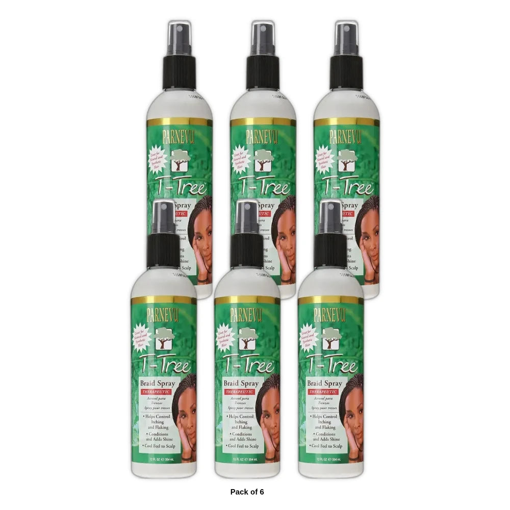 Parnevu T-Tree Braid Spray (Pack of 6) 12 Oz