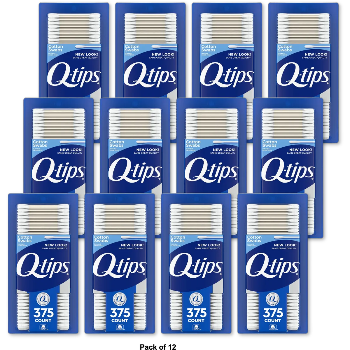Q-Tips Antimicrobial Safety Cotton Swabs For Clean Ears 6.4oz (Pack of 12)