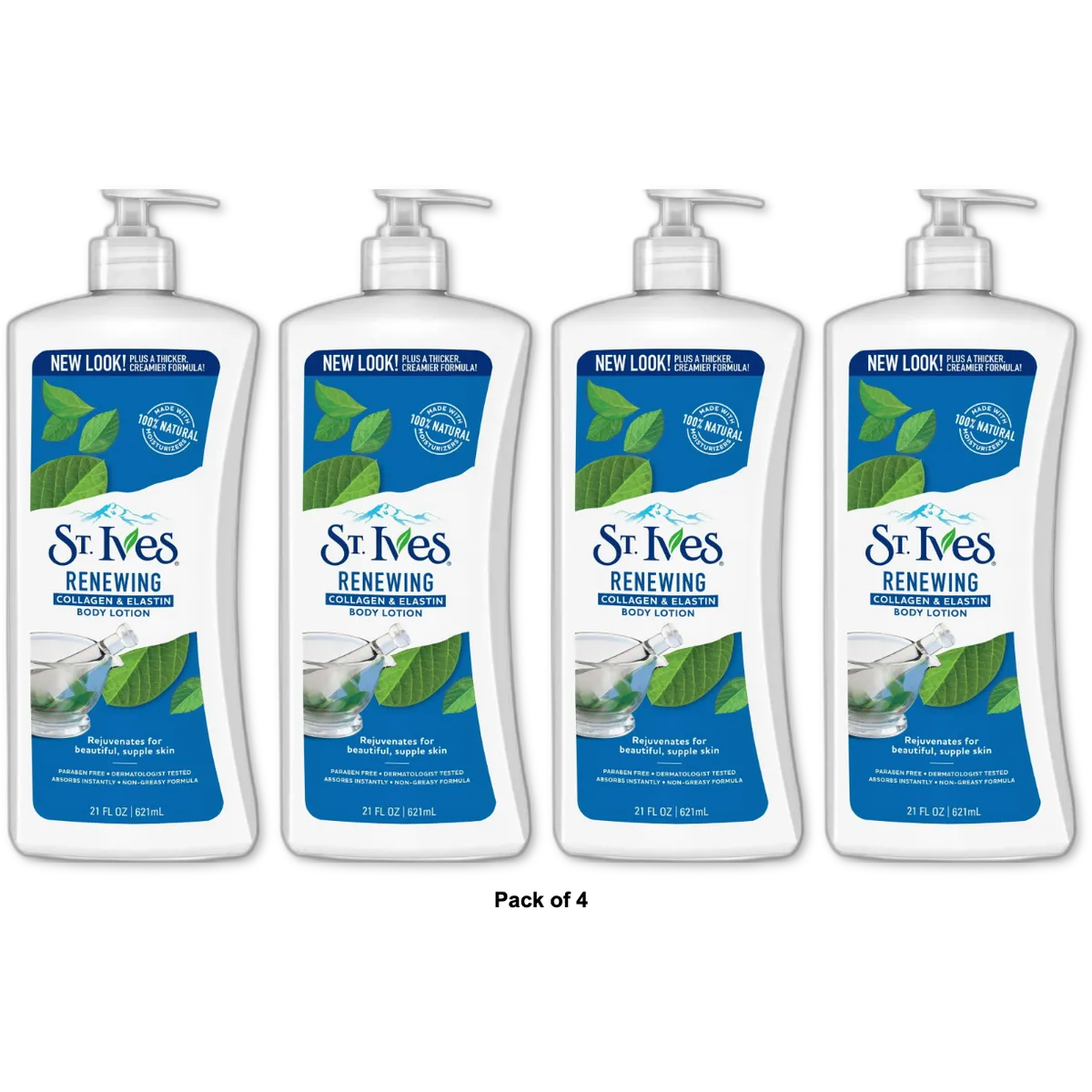St. Ives Skin Renewing Collagen Elastin Body Lotion 21Oz (Pack of 4)