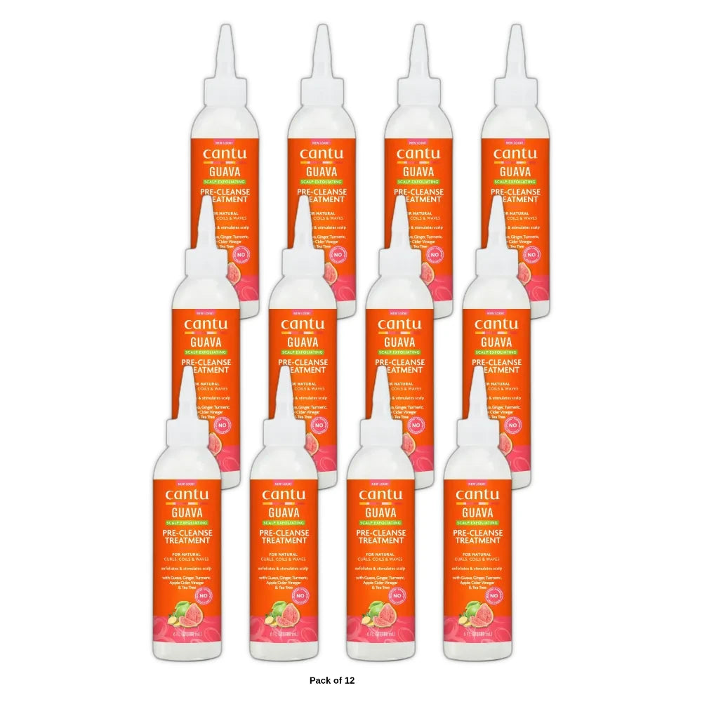 Cantu Guava & Ginger Scalp Exfoliating Pre-Cleanse Treatment (Pack of 12) 6 Fl. Oz