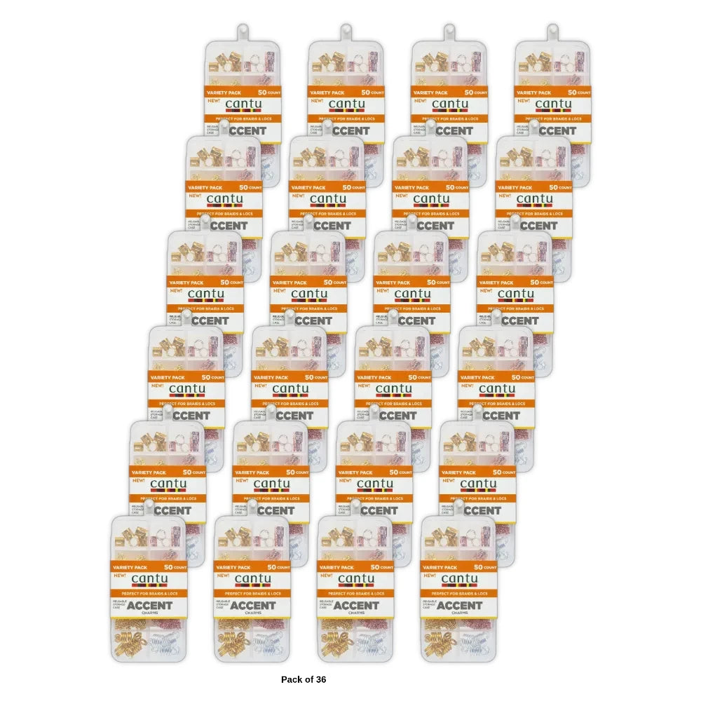 Cantu Accent Charms Case - 50pc (Pack of 36)