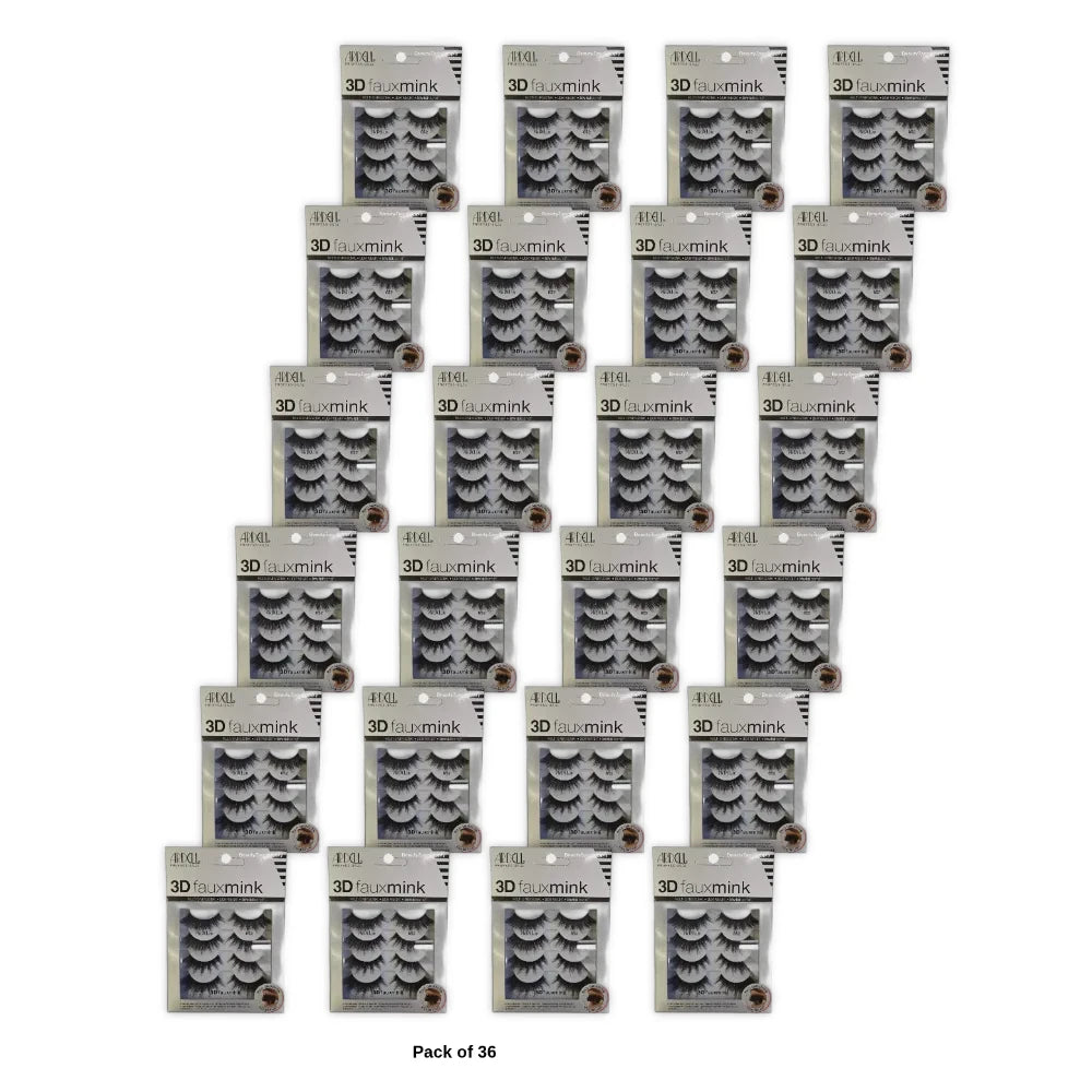 Ardell Strip Lashes 3D Faux Mink Multipacks 852 4 pack #37198 nan (Pack of 36)