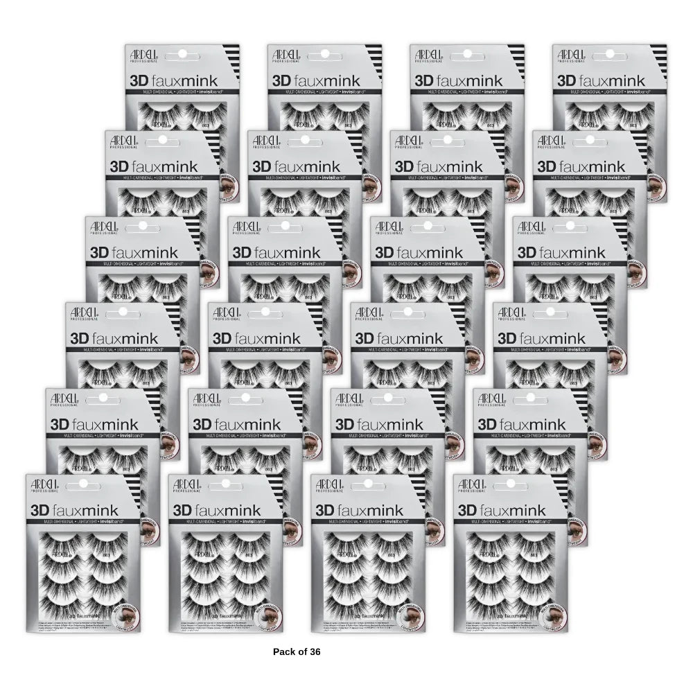 Ardell 3d False Eyelashes - 863 Faux Mink - 4ct nan (Pack of 36)