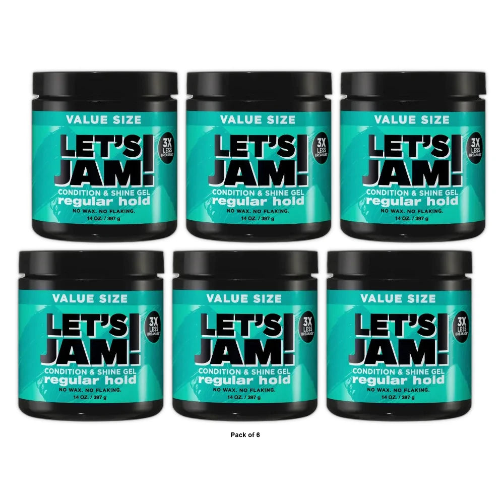 Softsheen Carson Let s Jam! Shine Enhancing Condition and Shine Gel for All Hai 14 Oz (Pack of 6)