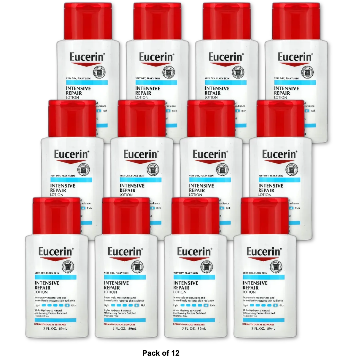 Eucerin Intensive Repair Body Lotion 3Oz (Pack of 12)