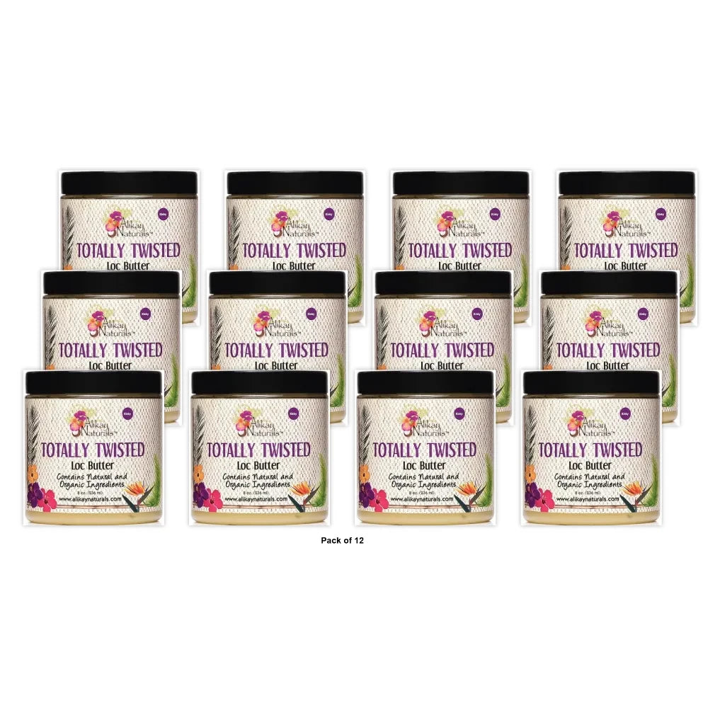Alikay Naturals Twisted Loc Butter 8 Ounce 8 Oz (Pack of 12)