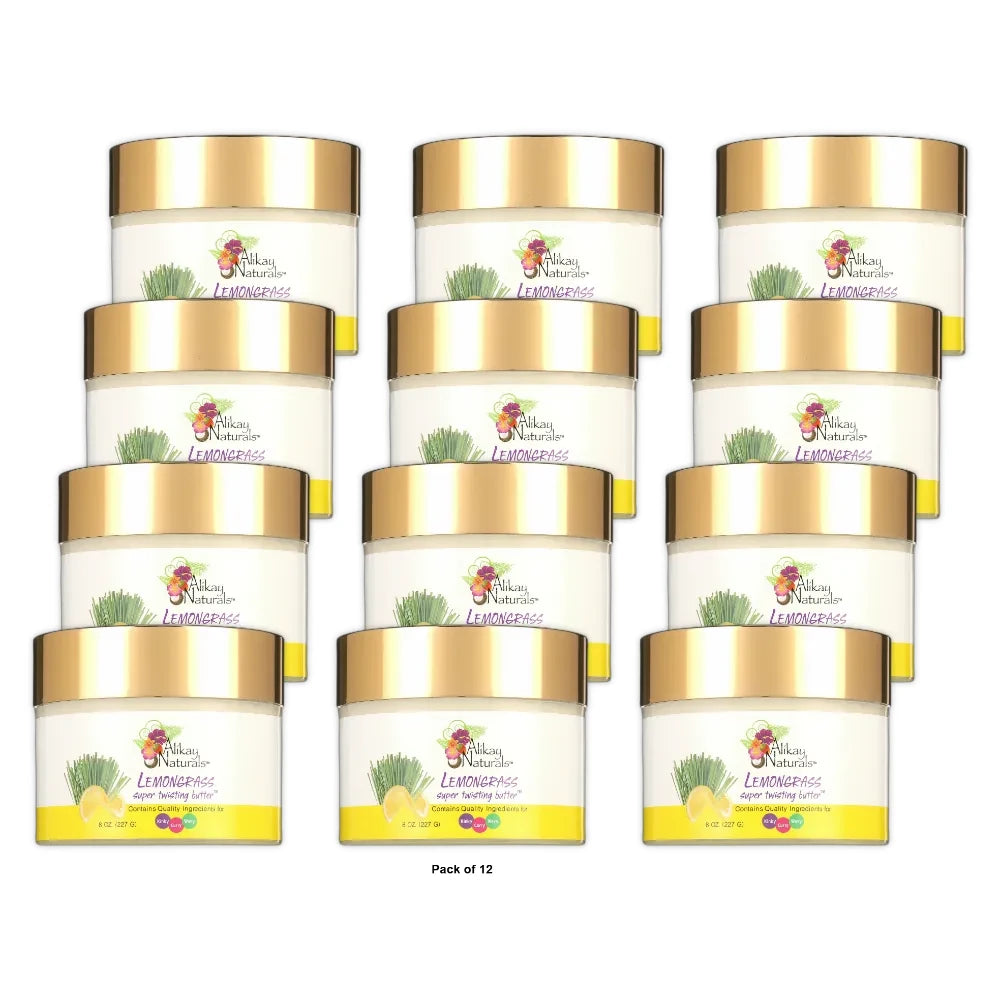 Alikay Naturals Lemongrass Super Twisting Butter 8 Oz. 8 Oz (Pack of 12)