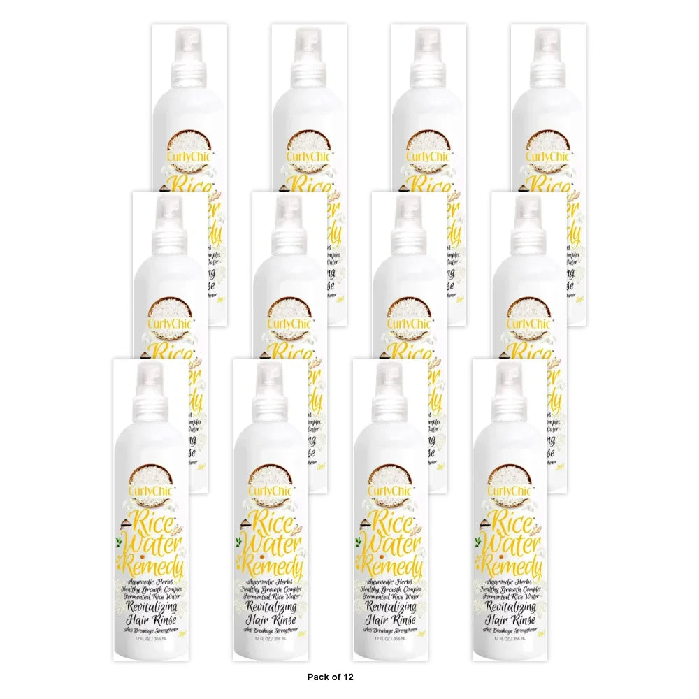 Curly Chic - Rice Water Remedy Revitalizing Rinse 8 Fl. Oz (Pack of 6)