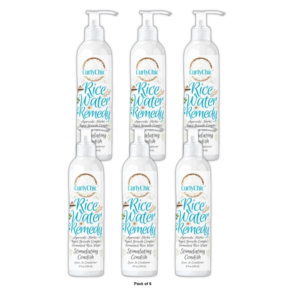 Curly Chic - Rice Water Remedy Stimulating Condish Leave-In Conditioner 8 Fl. Oz (Pack of 6)