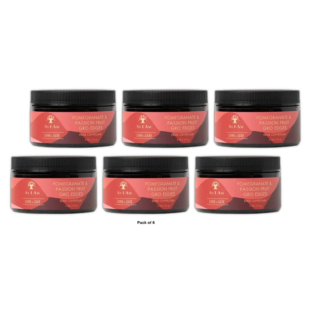 AS I AM - Long and Luxe GroEdges Edge Controller 4 Oz (Pack of 6)