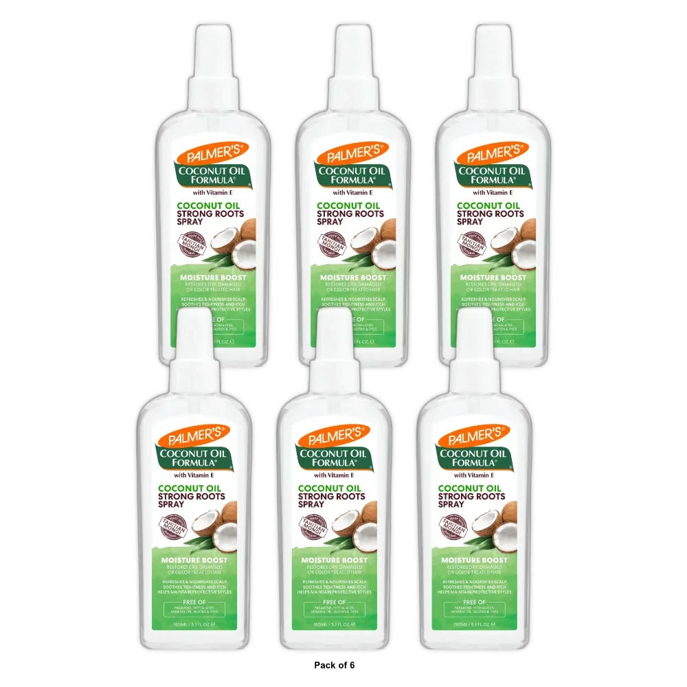 Palmer s Coconut Oil Formula Moisture Boosts Strong Roots Spray 5.1 fl. oz. 5.1 Fl. Oz (Pack of 6)