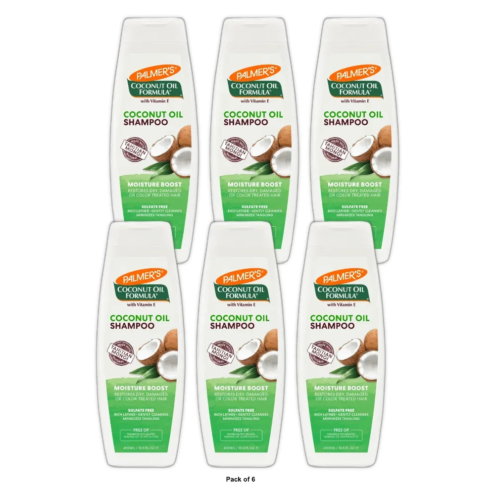 Palmer s Coconut Oil Formula Moisture Boost Conditioning Shampoo 13.5 fl. oz. 13.5 Fl. Oz (Pack of 6)
