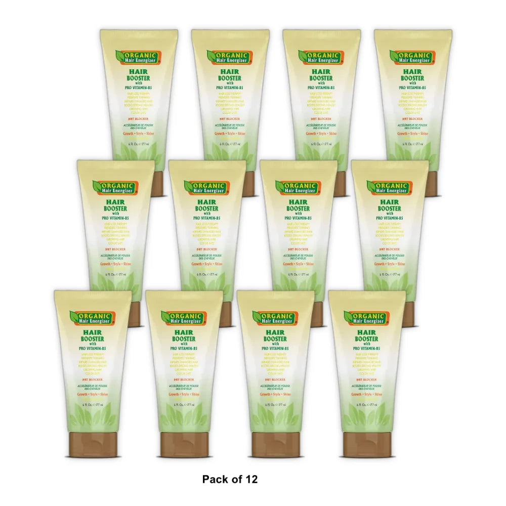 Organic Hair Energizer Hair Growth Booster 6 oz 6 Fl. Oz (Pack of 12)