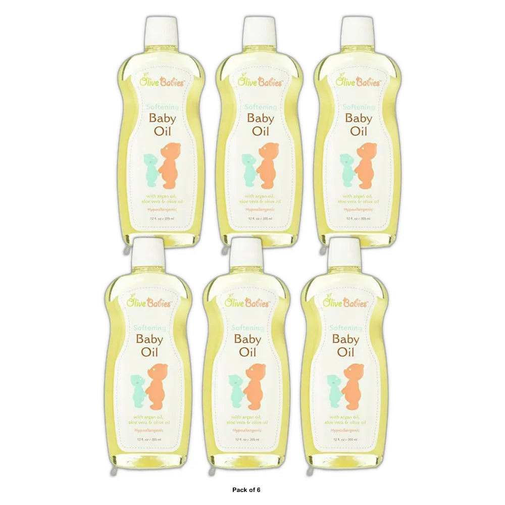 Baby Oil Multi Purpose with Argan Oil 12 Fl. Oz (Pack of 6)