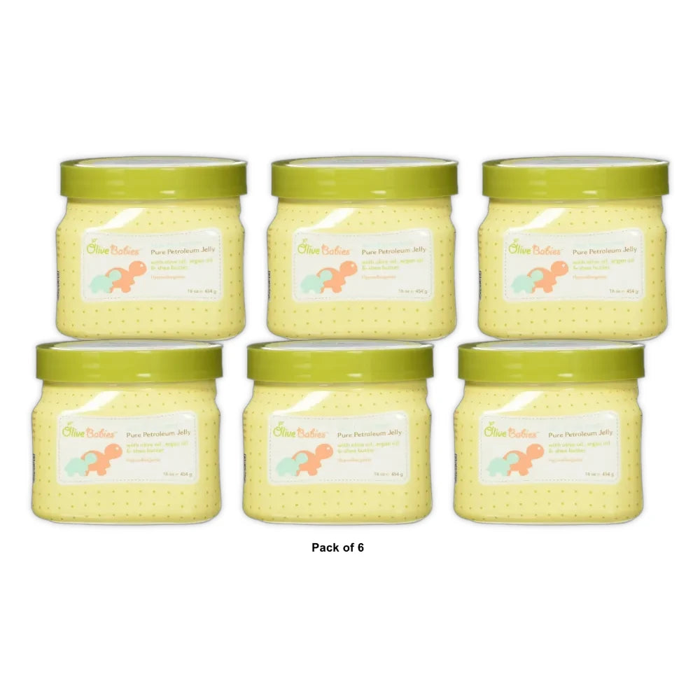 Olive Babies Skin Protectant Pure Petroleum Jelly 16 oz 14 Oz (Pack of 6)