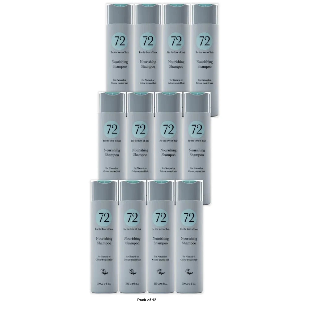 72 Hair Nourishing Shampoo 250ml (250ml) 8 Fl. Oz (Pack of 12)