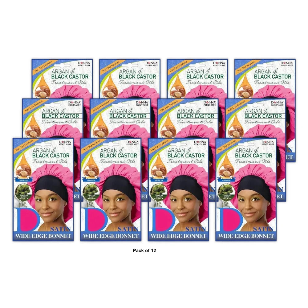 Donna Wide Edge Satin Bonnet #22627 nan (Pack of 48)