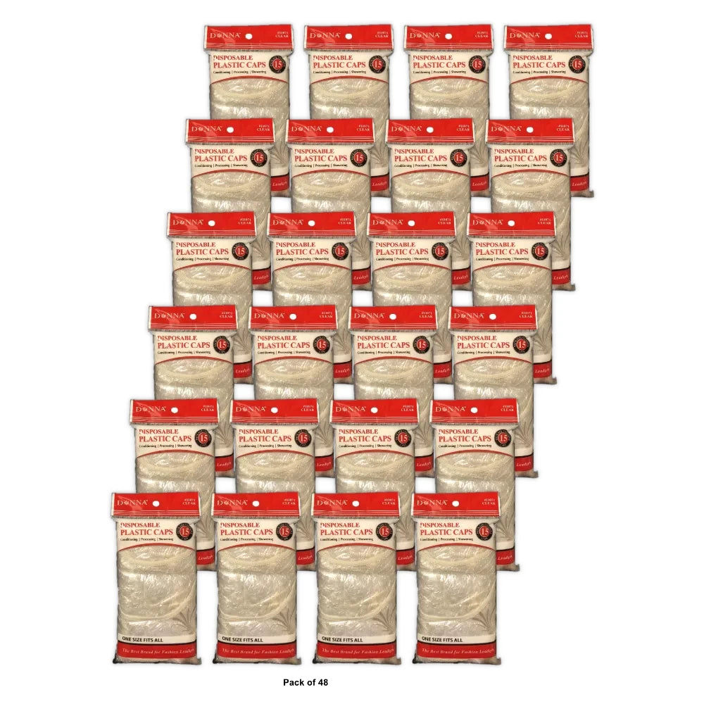 Donna Collection Disposable Plastic Cap 15 Count nan (Pack of 48)