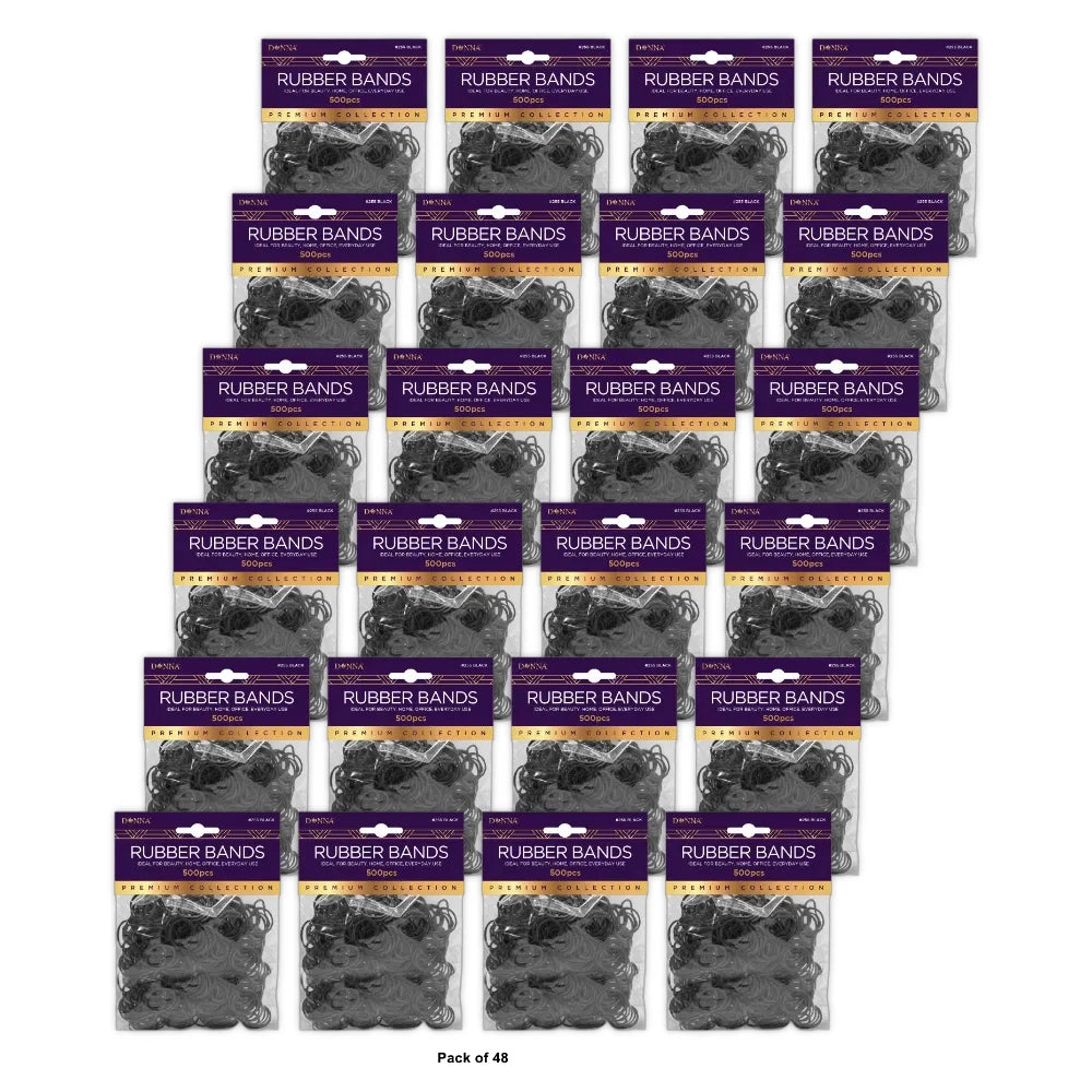 DONNA 500PCS ELASTIC BANDS FOR WOMEN RUBBER BANDS HAIR BANDS FOR KID HAIR HAIR nan (Pack of 48)