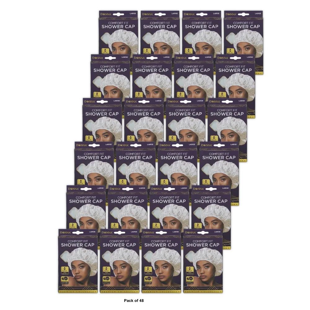 Donna Comfort Fit Shower Cap Large nan (Pack of 48)