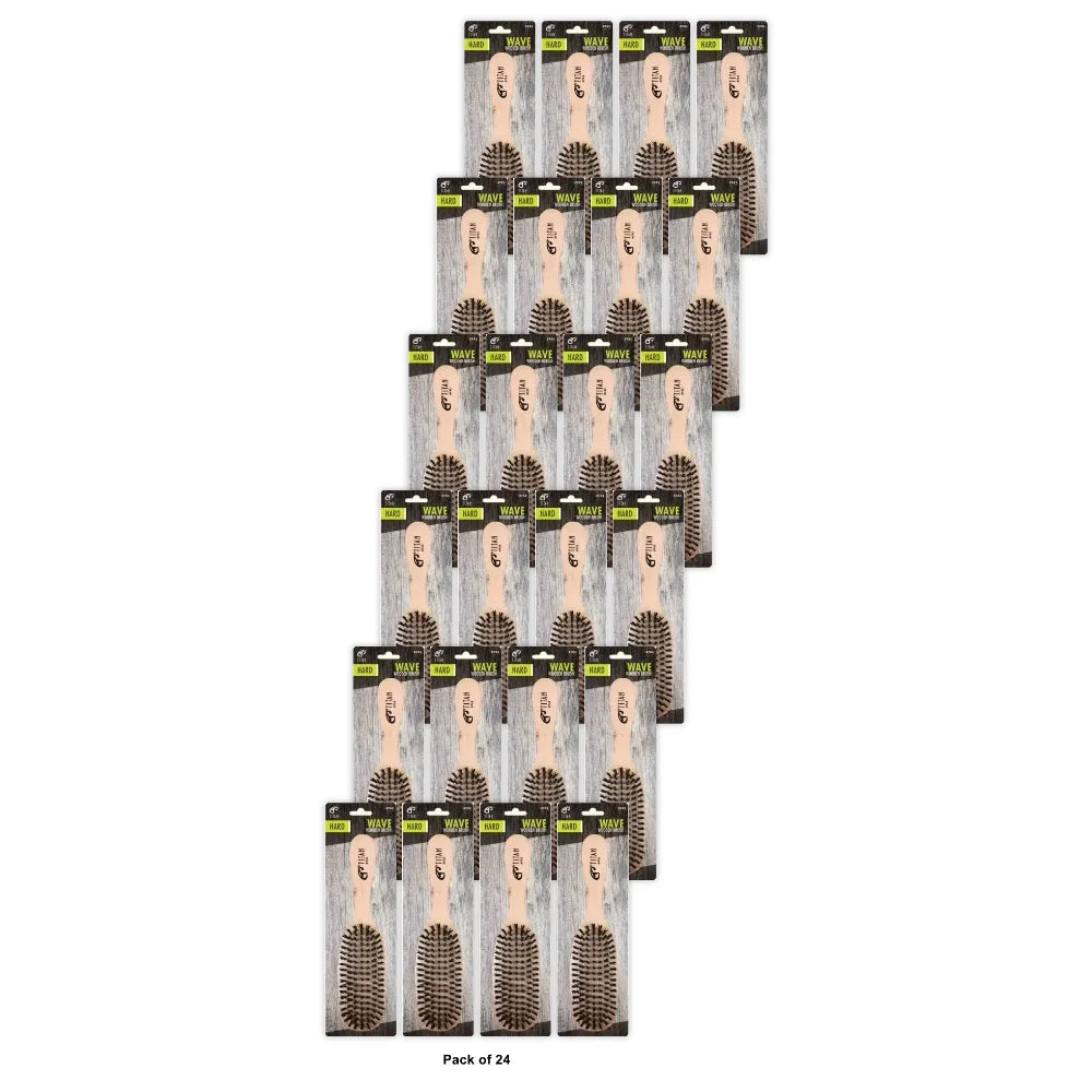 Titan Wave Brush Hrd Brstle Nat Pack of 2 nan (Pack of 24)