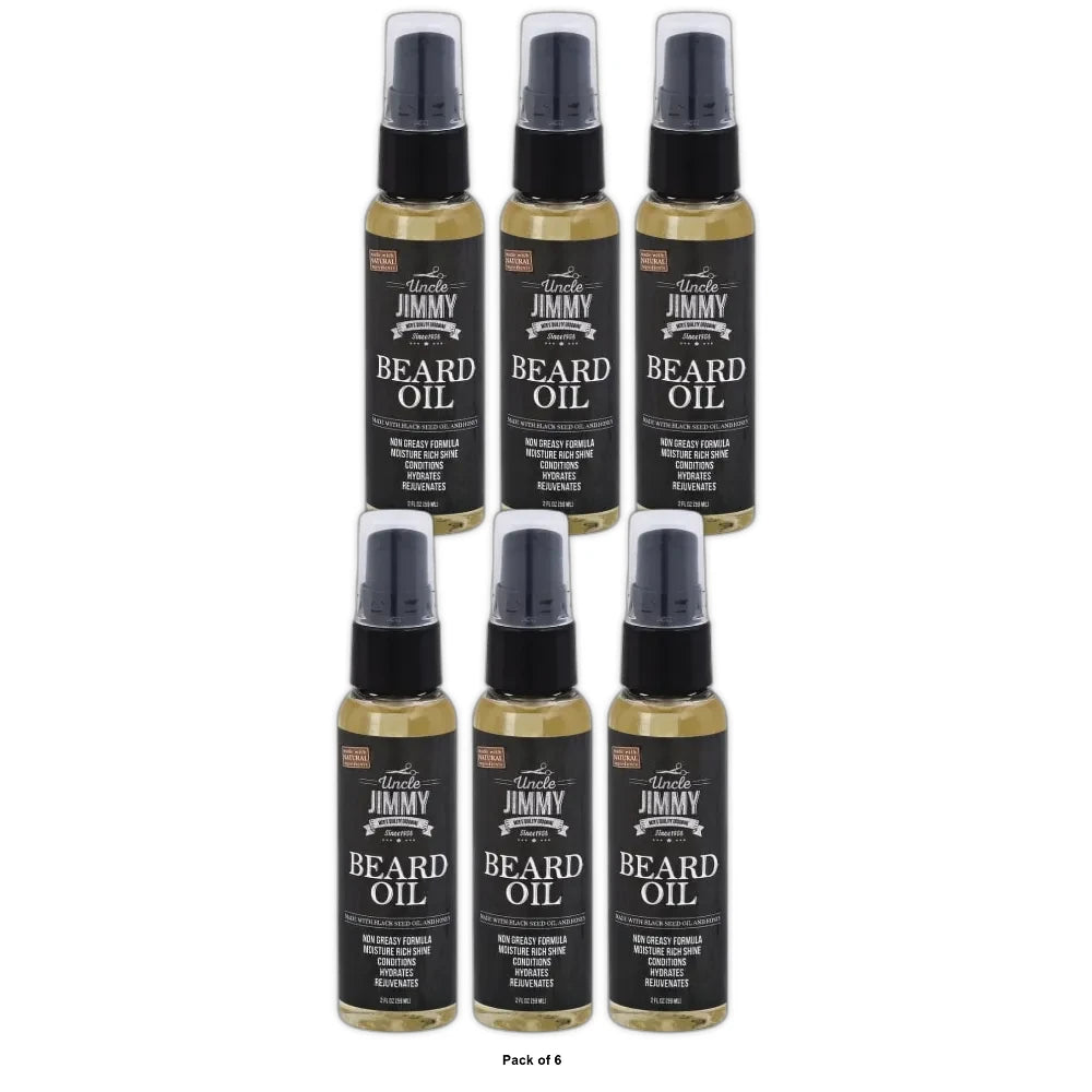 Braids Weaves & Things Uncle Jimmy Beard Oil 2 oz 2 Fl. Oz (Pack of 6)