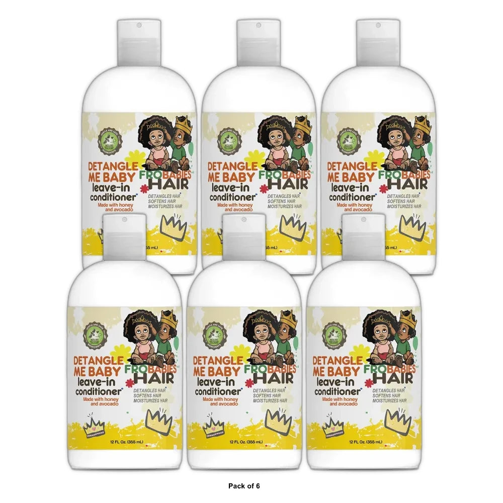 FroBabies Hair Detangle Me Baby Leave-In Conditioner – 12 fl oz 12 Fl. Oz (Pack of 6)