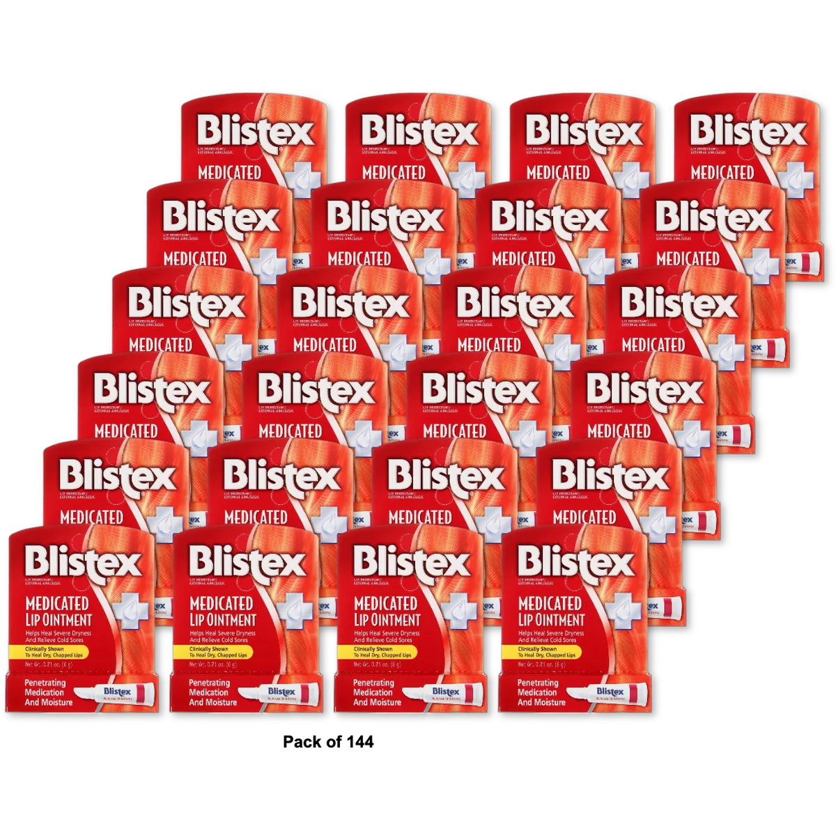 Blistex Medicated Lip Ointment Tube 0.21Oz (Pack of 144)
