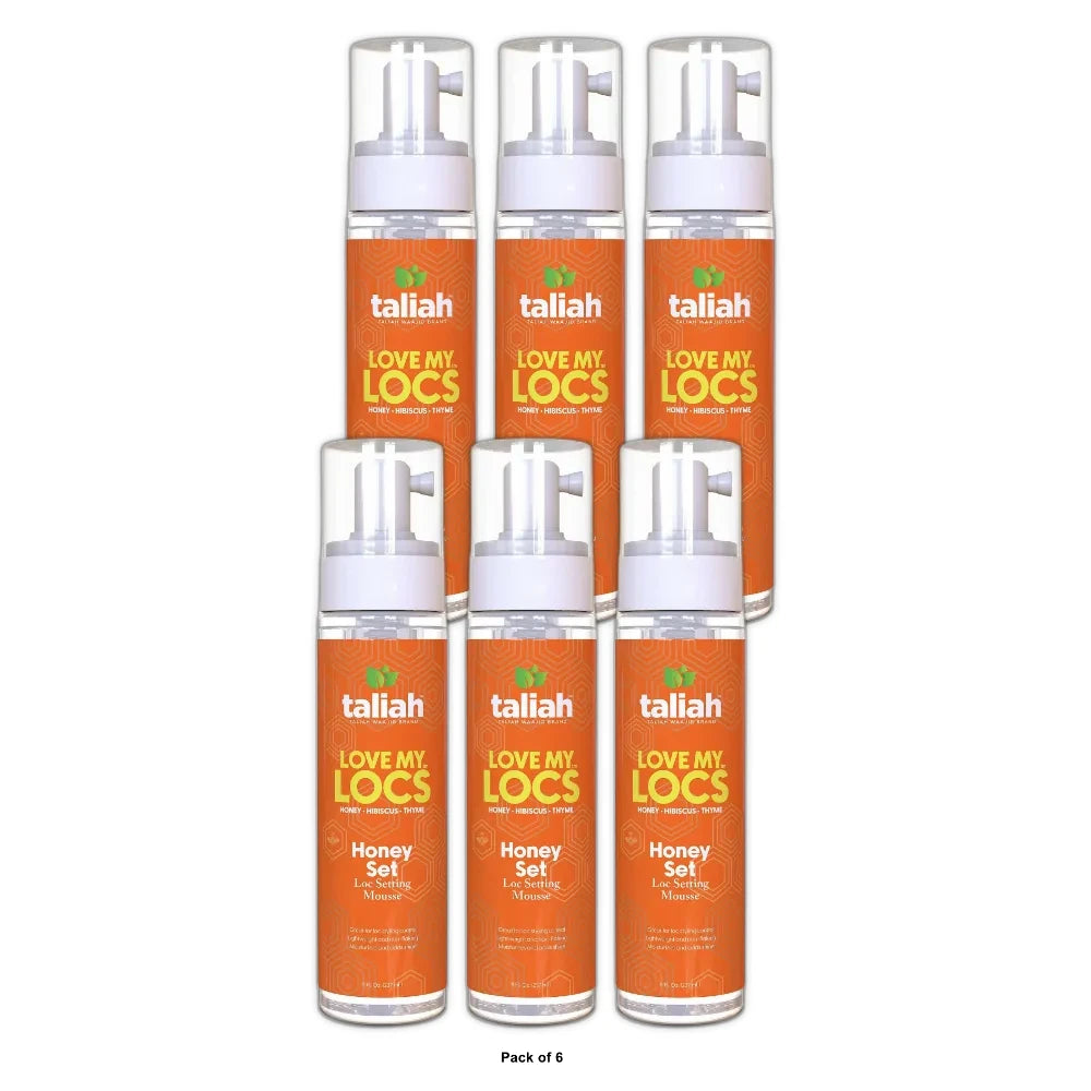 Taliah Waajid Love My Locs Honey Set Loc Setting Mousse - 8 oz 8 Fl. Oz (Pack of 6)