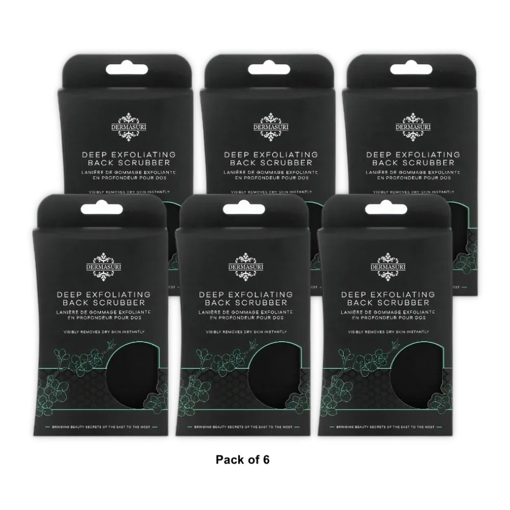 Dermasuri Exfoliating Back Scrub Scrubber - 1ct nan (Pack of 6)
