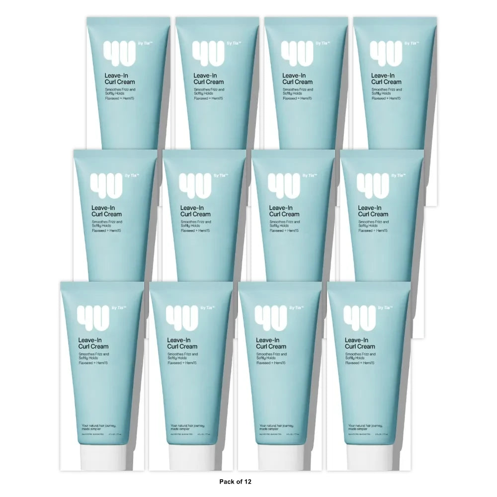 4U by Tia Leave-In Curl Hair Cream - 6.7oz 6 Oz (Pack of 12)