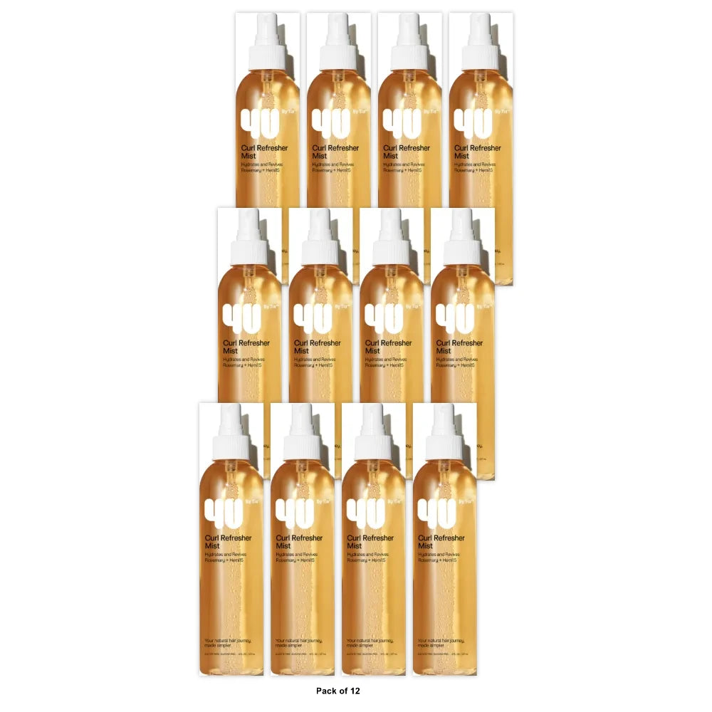 4U by Tia Curl Refresher Mist Hair Spray with Rosemary and Hemi15 8 fl oz 2 Oz (Pack of 12)