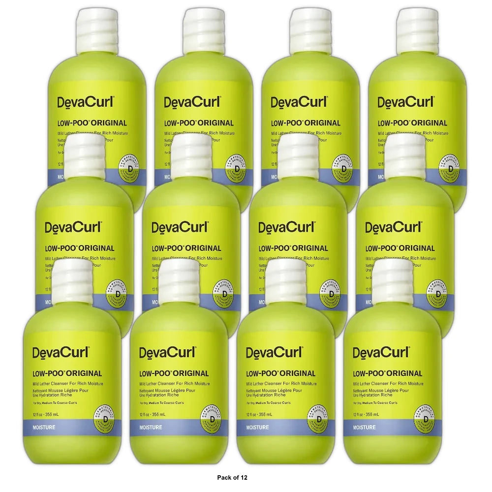 DevaCurl Low-Poo Cleanser - 12 fl oz 12 Fl. Oz (Pack of 12)