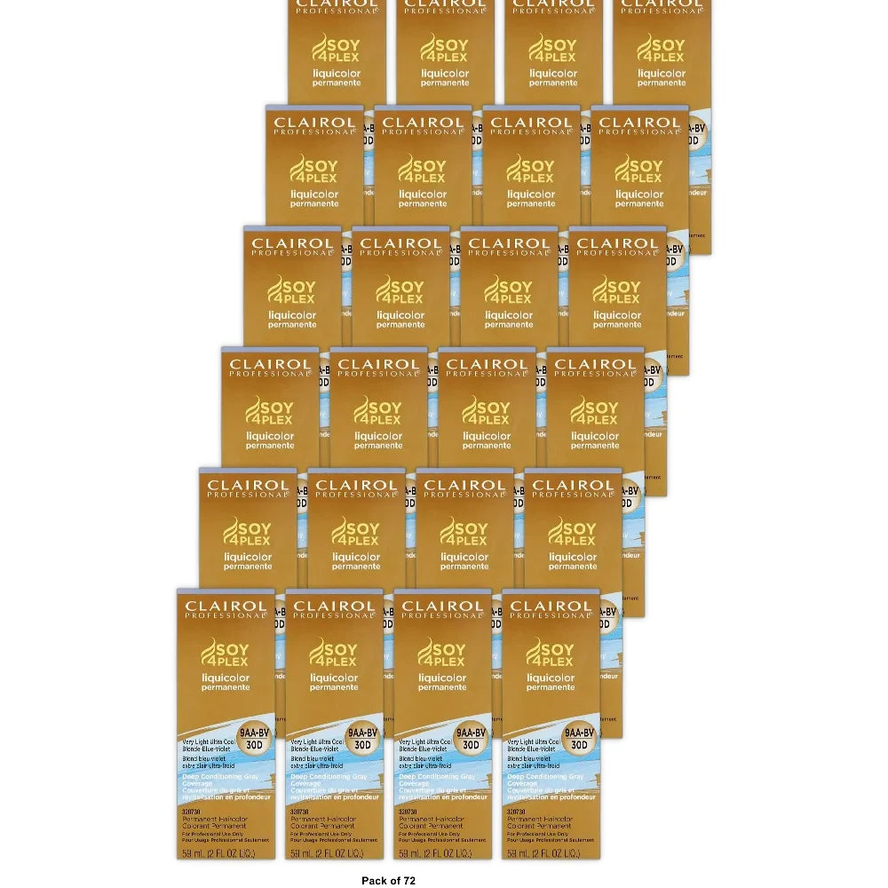 Clairol Professional Permanent Liquicolor for Hair 9aa bv Light Blonde Blue 2 oz 2 Fl. Oz (Pack of 72)