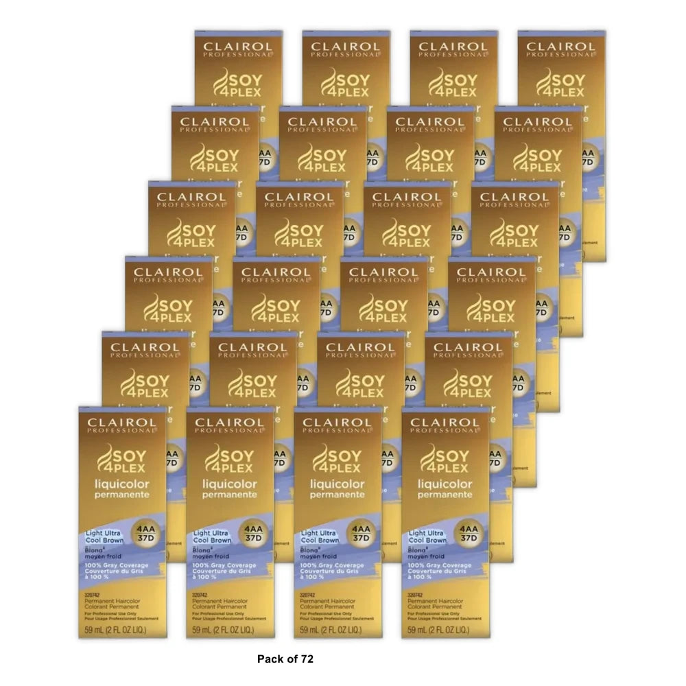 Professional Liquicolor Permanent Hair Color - 37D Light Ultra Cool Brown by Cla 2 Fl. Oz (Pack of 72)