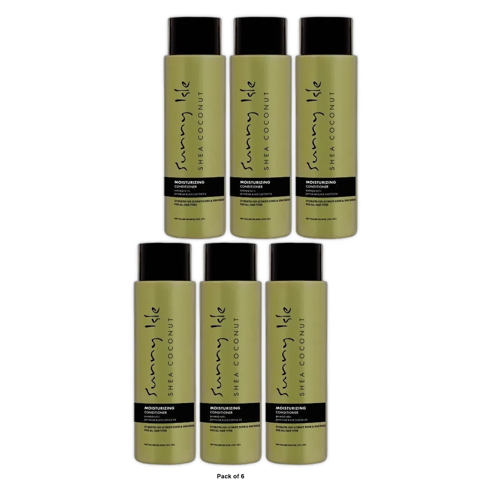 Sunny Isle Shea Coconut Moisturizing Conditioner 12 fl oz (Pack of 6)