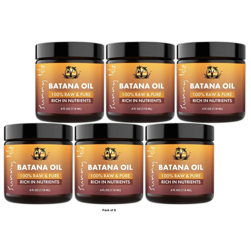 Sunny Isle 100% Raw & Pure Batana Oil 4oz (Pack of 6)