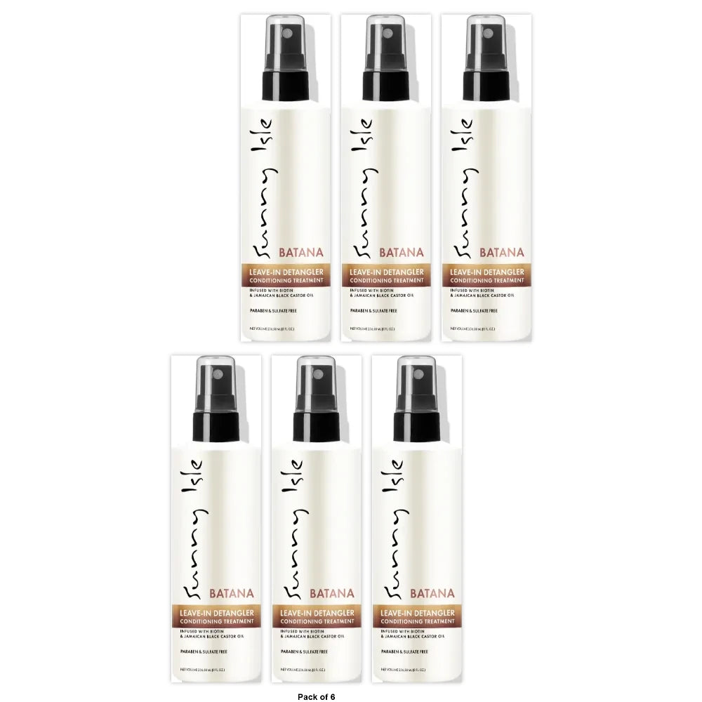 Sunny Isle Batana Leave-In Detangler Conditioning Treatment 8oz (Pack of 6)