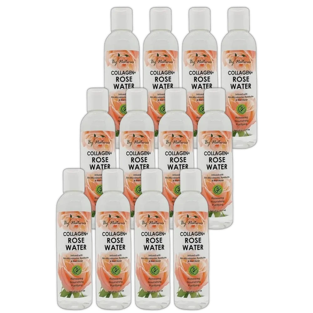 Collagen Plus Rose Water (6 Oz) By By Natures (BYN48136) Beauty Supply Products (Pack of 12)