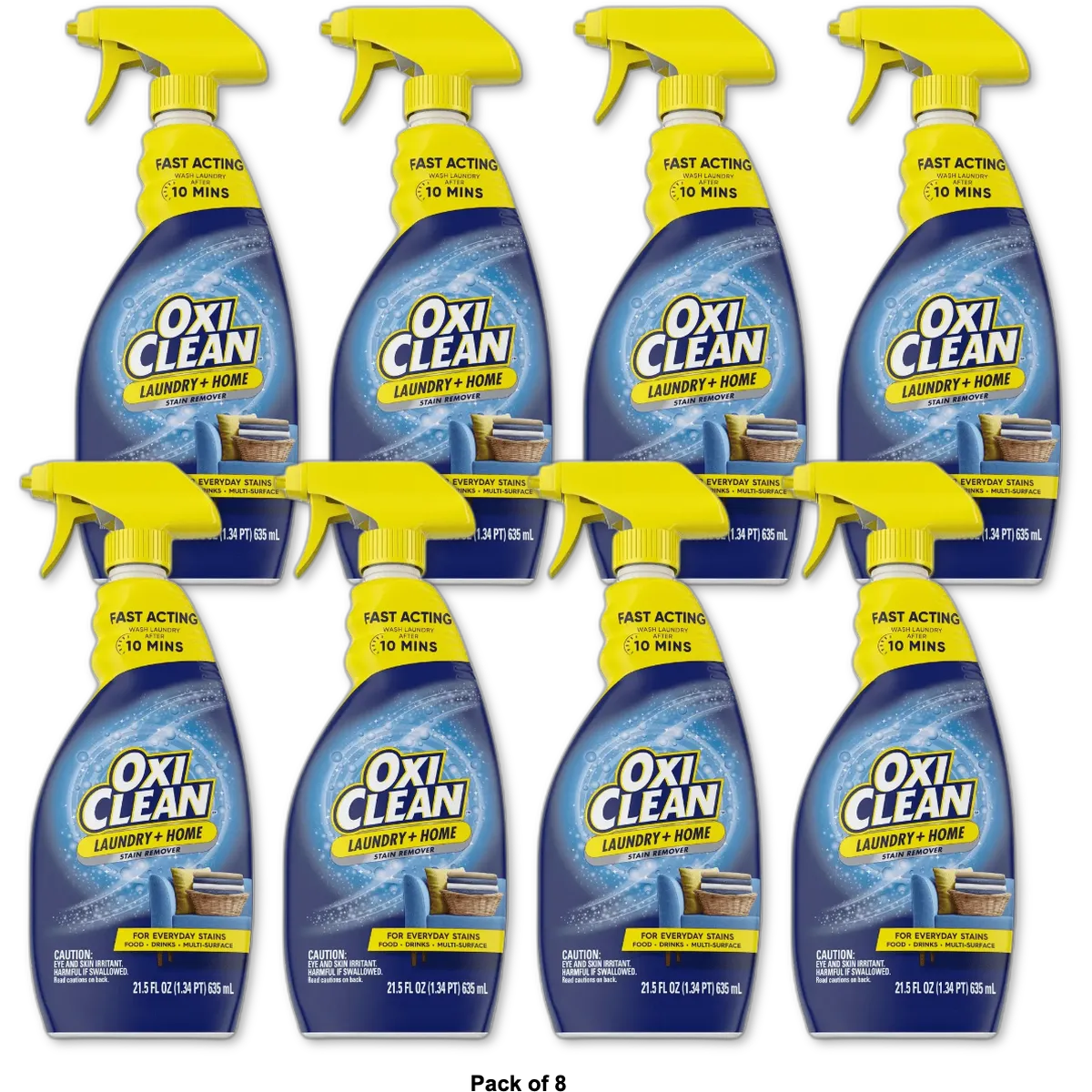 OxiClean Liquid Stain Remover Spray 21.5Oz (Pack of 8)