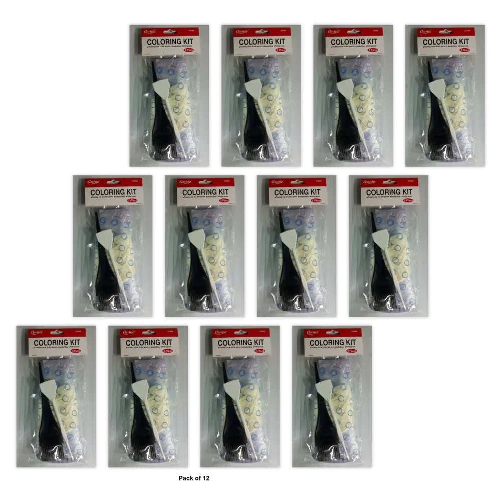 ANNIE - Coloring Kit 5PCs BLACK (Pack of 12)