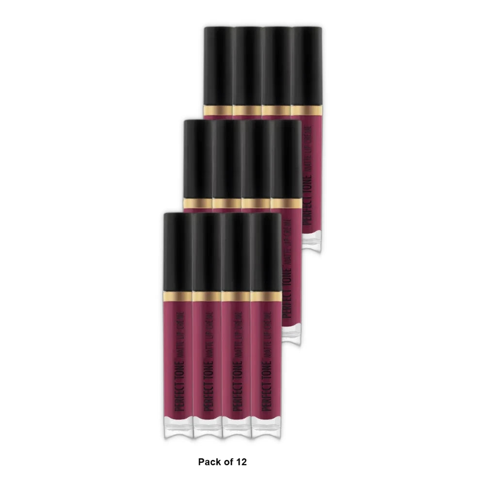 Black Radiance Perfect Tone Matte Lip Crème Lipstick - Smokin Hot 0.17 Oz (Pack of 48)